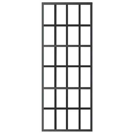 Vidaxl schuifdeur 76x205 cm esg-glas en aluminium zwart