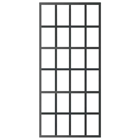 Vidaxl schuifdeur 90x205 cm esg-glas en aluminium zwart