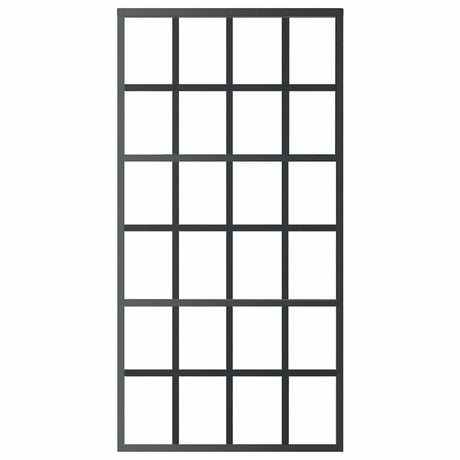 Vidaxl schuifdeur 102x205 cm esg-glas en aluminium zwart
