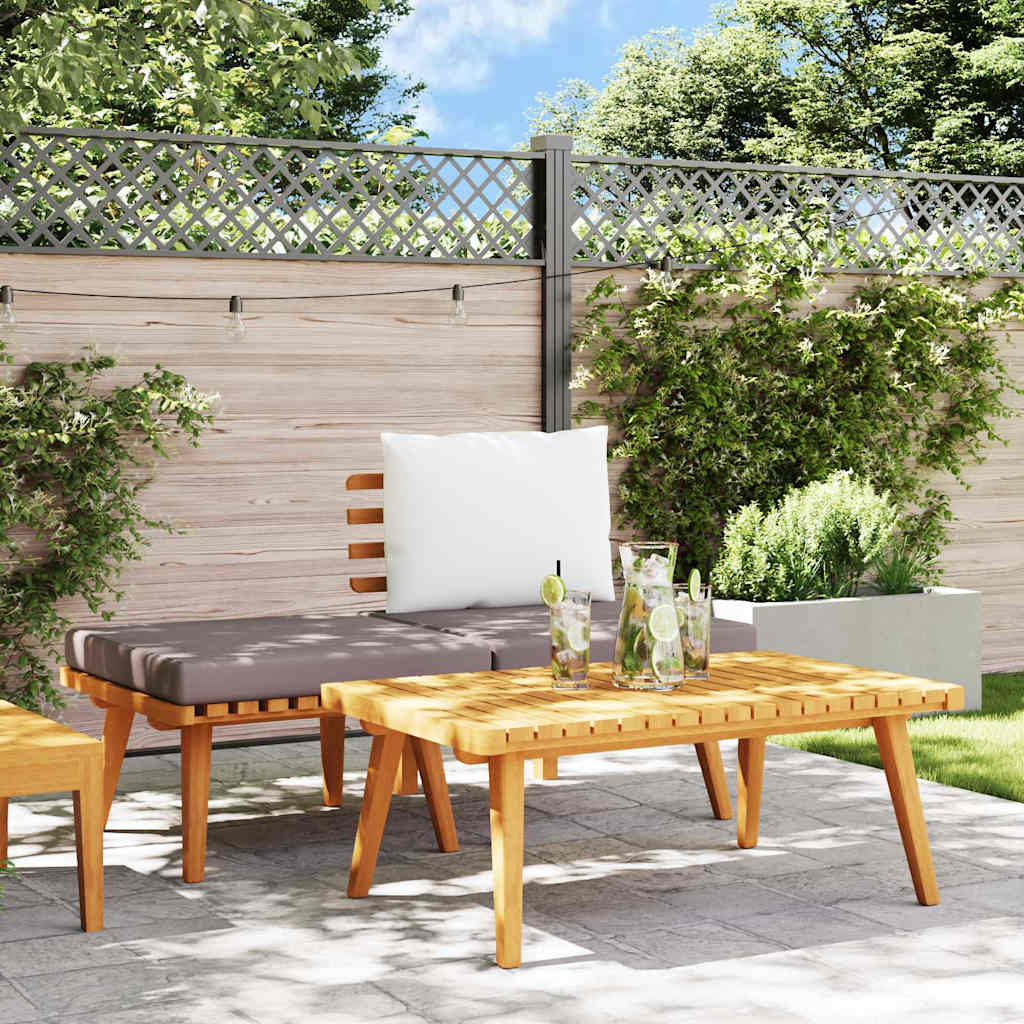 Vidaxl 3-delige loungeset met kussens massief acaciahout