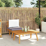 Vidaxl 2-delige loungeset met kussens massief acaciahout