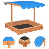 Vidaxl Sandbox med justerbart tag 115x115x115 cm Pinehout