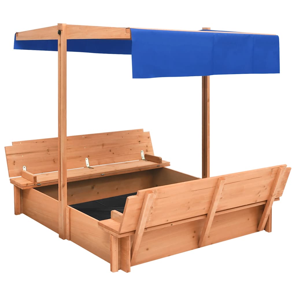 Vidaxl Sandbox mit Dach 112x112x112 cm Pinehout