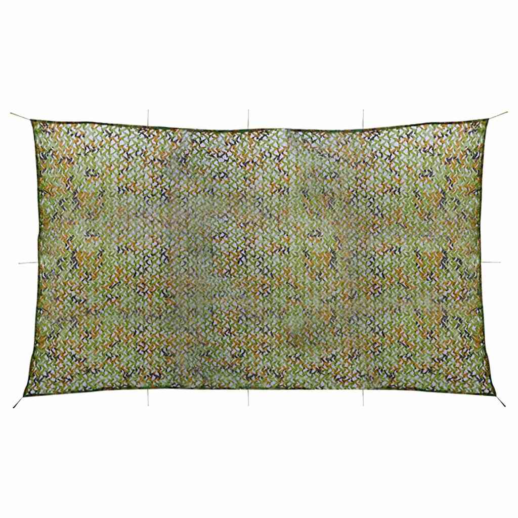 Vidaxl camouflagenet met opbergtas 2x8 m groen