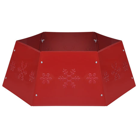 Vidaxl kerstboomrok ø68x25 cm rood