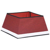 Vidaxl kerstboomrok 48x48x25 cm rood en wit