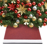 Vidaxl kerstboomrok 48x48x25 cm rood en wit