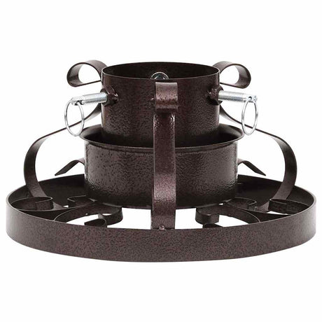 Vidaxl kerstboomstandaard in antieke stijl 29x29x15,5 cm koperkleurig