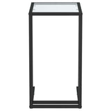 Vidaxl computer bijzettafel 50x35x65 cm gehard glas transparant