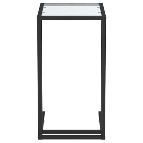Vidaxl computer bijzettafel 50x35x65 cm gehard glas transparant