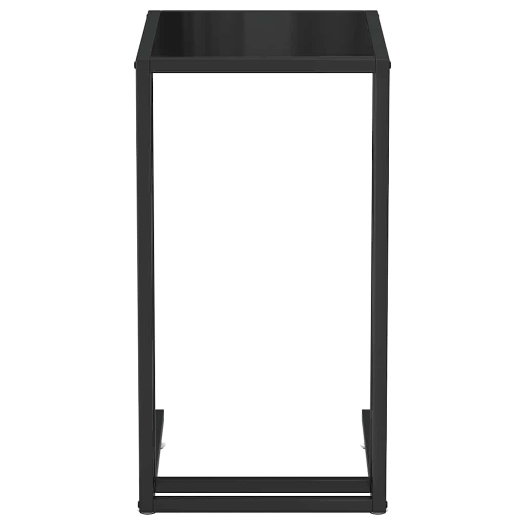 Vidaxl computer bijzettafel 50x35x65 cm gehard glas zwart