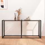 Vidaxl wandtafel 160x35x75,5 cm gehard glas transparant