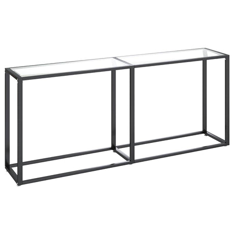 Vidaxl wandtafel 180x35x75,5 cm gehard glas transparant