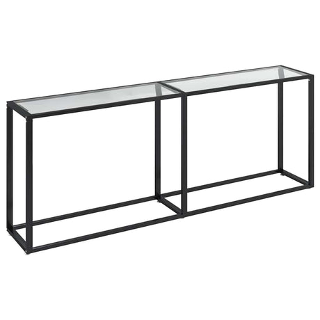 Vidaxl wandtafel 200x35x75,5 cm gehard glas transparant