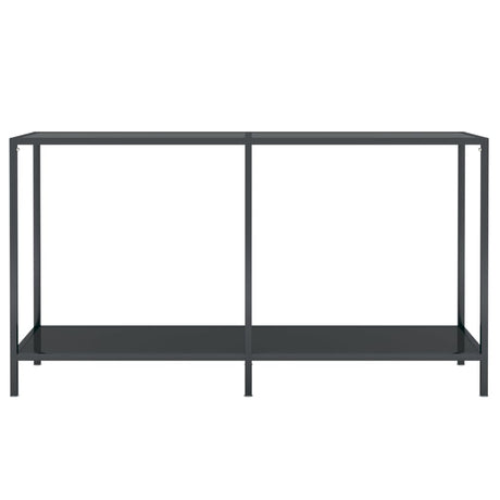 Vidaxl wandtafel 140x35x75,5 cm gehard glas zwart
