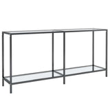 Vidaxl wandtafel 160x35x75,5 cm gehard glas transparant