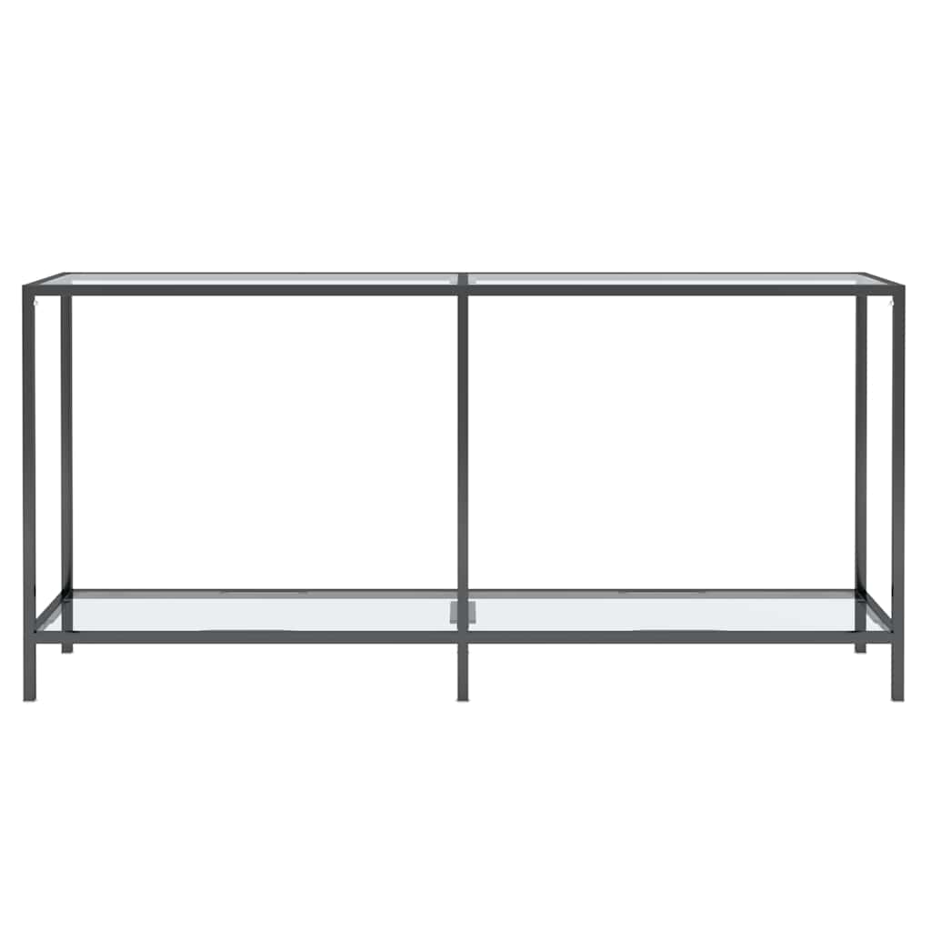 Vidaxl wandtafel 160x35x75,5 cm gehard glas transparant