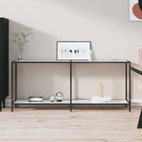 Vidaxl wandtafel 180x35x75,5 cm gehard glas wit