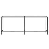 Vidaxl wandtafel 200x35x75,5 cm gehard glas transparant