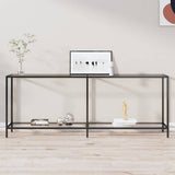 Vidaxl wandtafel 200x35x75,5 cm gehard glas transparant