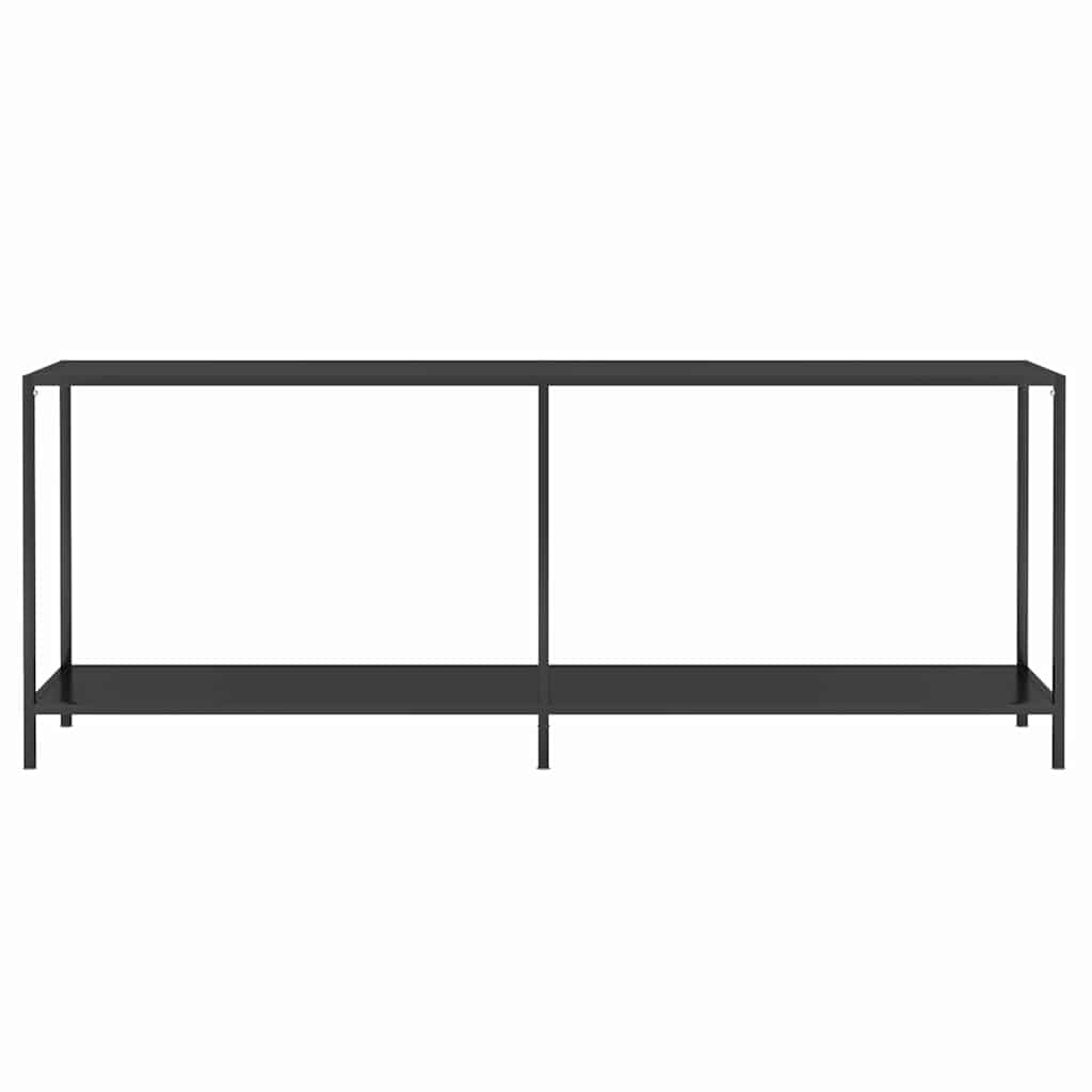 Vidaxl wandtafel 200x35x75,5 cm gehard glas zwart