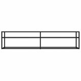Vidaxl tv-meubel 180x40x40,5 cm gehard glas transparant