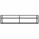 Vidaxl tv-meubel 180x40x40,5 cm gehard glas zwartmarmerkleurig