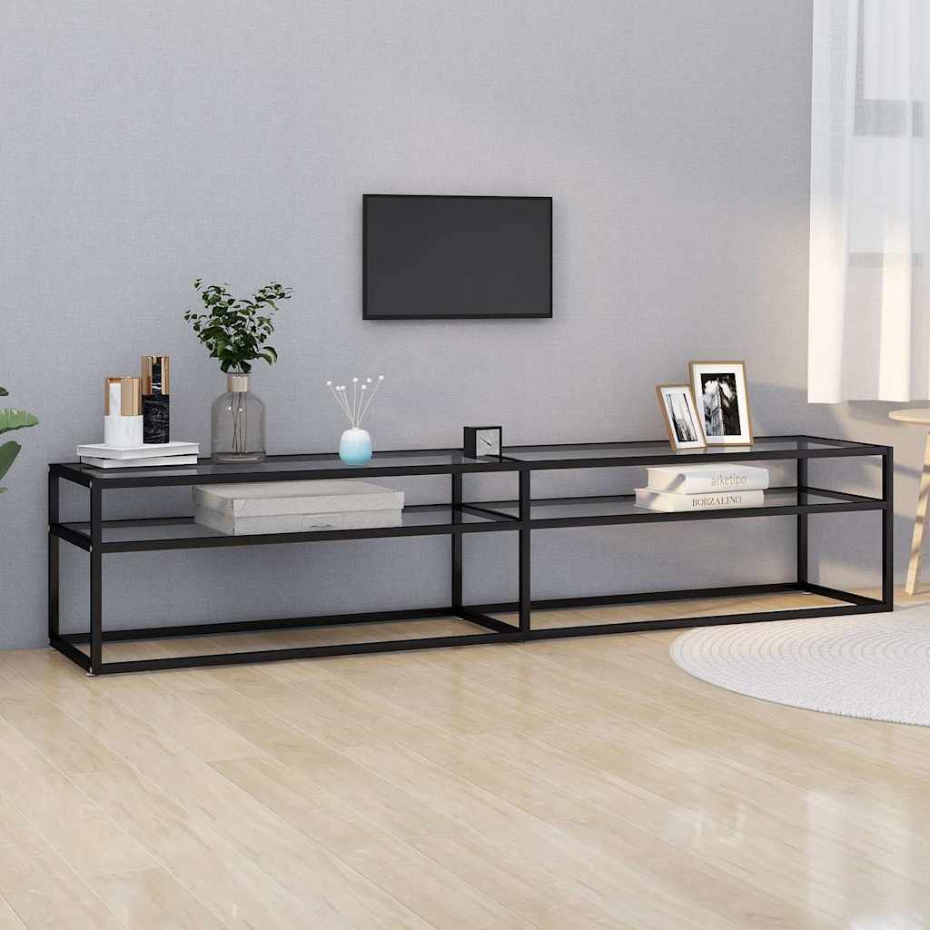 Vidaxl tv-meubel 200x40x40,5 cm gehard glas transparant