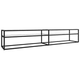 Vidaxl tv-meubel 220x40x40,5 cm gehard glas transparant