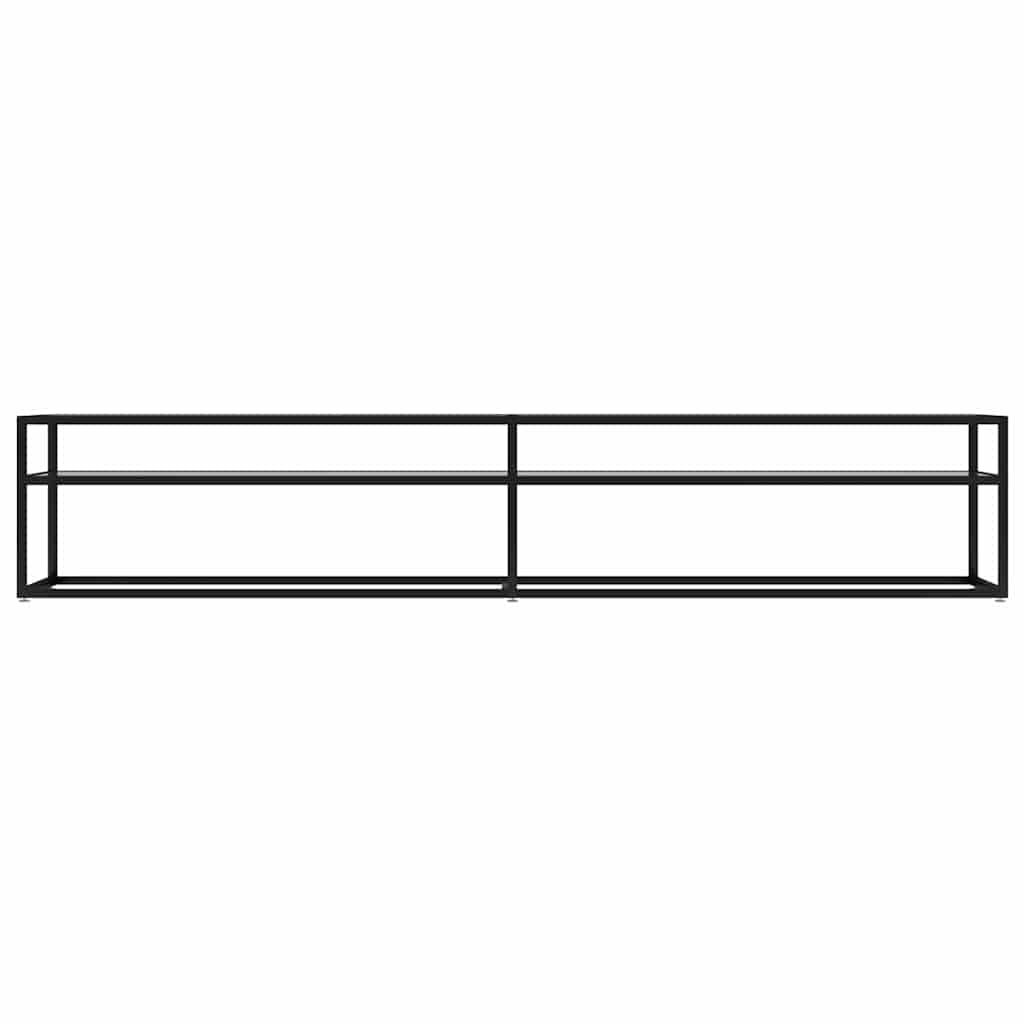 Vidaxl tv-meubel 220x40x40,5 cm gehard glas transparant