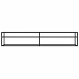 Vidaxl tv-meubel 220x40x40,5 cm gehard glas transparant