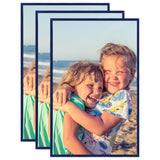 Vidaxl fotogrammi fotografici 3 pezzi per tabella 13x18 cm mdf blu