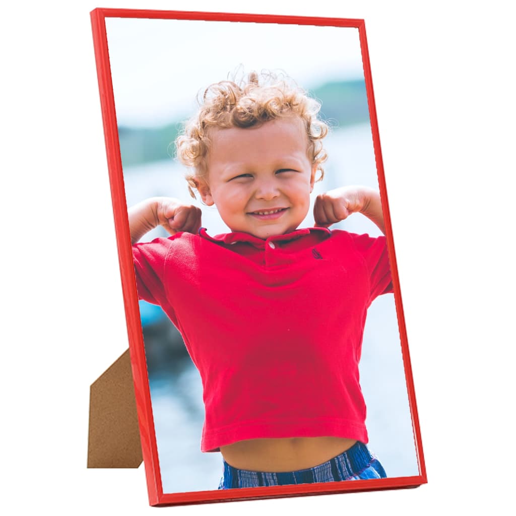 Vidaxl Photo Frames 5 PCS pour le mur ou le tableau 70x90 cm MDF rouge