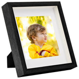 Vidaxl fotorammer 3 stk til 13x13 cm foto 3d 23x23 cm sort sort