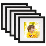 Vidaxl fotorammer 5 stk til 13x13 cm foto 3d 23x23 cm sort