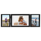 Vidaxl Photo Frame Triptych 28x18 cm+2x (13x18 cm) Sort