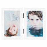 Vidaxl fotolijst tweeluik 2x(21x29,7 cm) wit