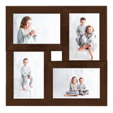 Vidaxl photo frame for 4x (13x18 cm) Photo MDF Dark Brown