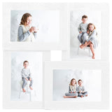 Vidaxl fotoramme til 4x (10x15 cm) Foto MDF White