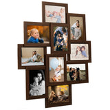 Vidaxl fotoramme til 10x (10x15 cm) Foto MDF Dark Bruin