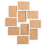 Vidaxl fotoramme for 10x (13x18 cm) Foto MDF hvit