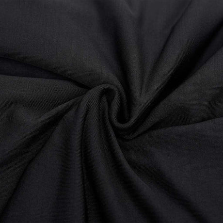 Vidaxl driezitsbankhoes stretch polyester jersey zwart