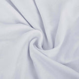 Vidaxl driezitsbankhoes stretch polyester jersey wit