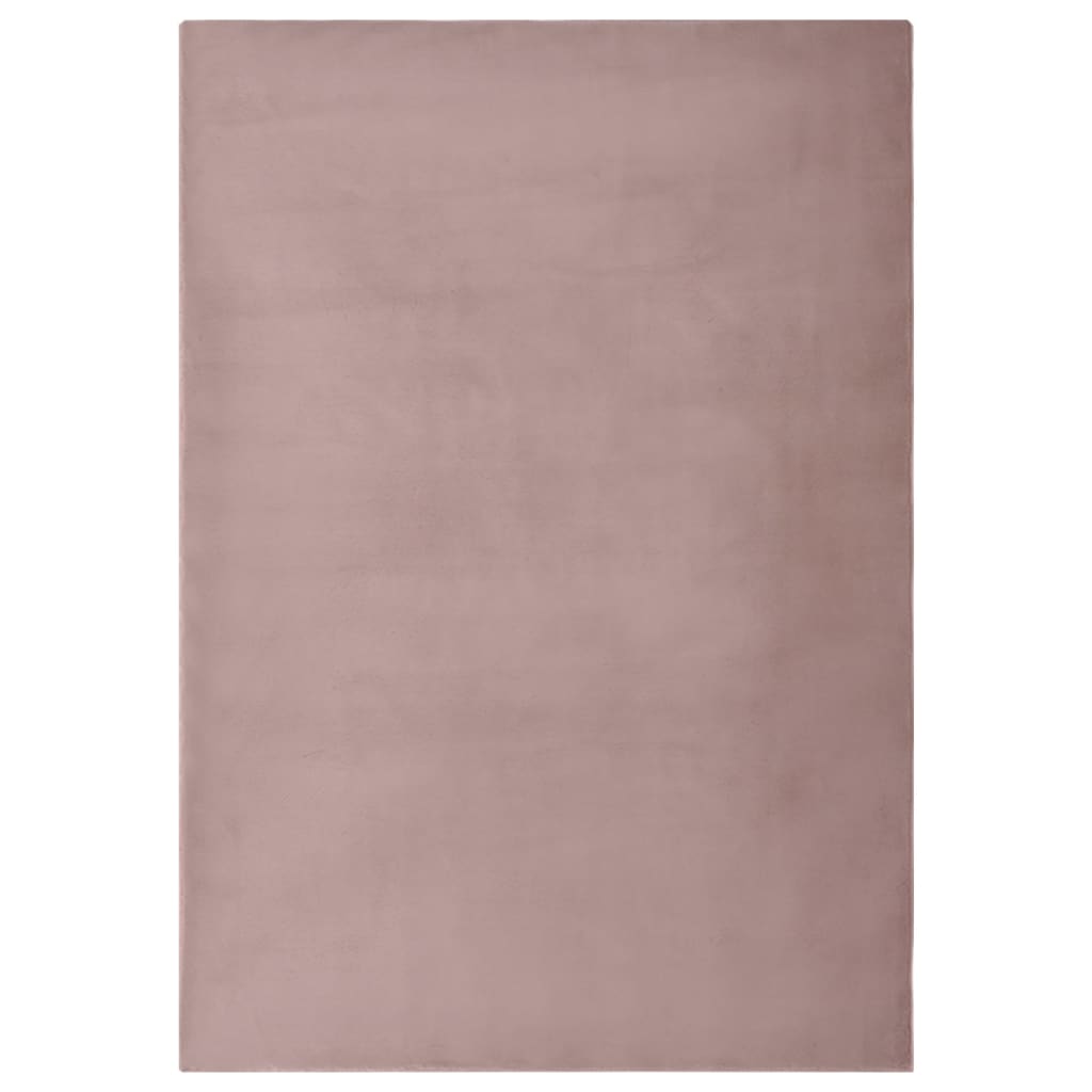 Vidaxl alfombra 180x270 cm Fur de conejo artificial Old Pink