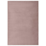 Vidaxl alfombra 180x270 cm Fur de conejo artificial Old Pink