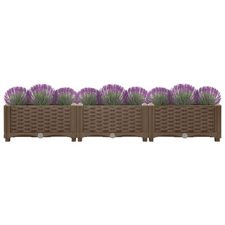 Vidaxl plantenbak verhoogd 120x40x23 cm polypropyleen