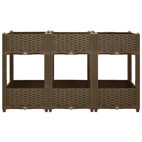 Vidaxl plantenbak verhoogd 120x40x71 cm polypropyleen