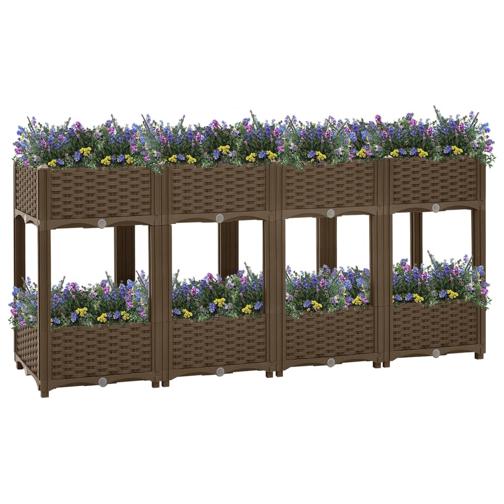 Vidaxl Planter élevé 160x40x71 cm en polypropylène