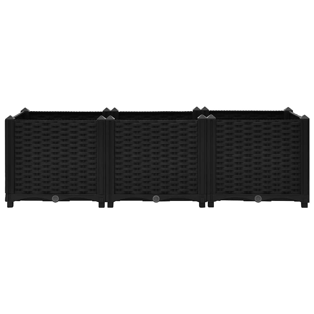 Vidaxl plantenbak verhoogd 120x40x38 cm polypropyleen