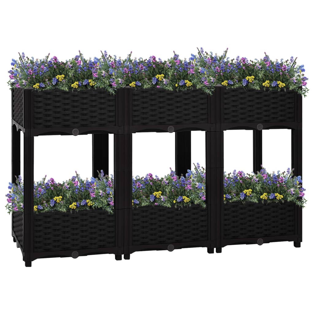 Vidaxl Planter enlevé 120x40x71 cm en polypropylène